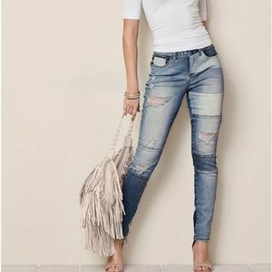 Venus Distressed Patchwork skinny Jeans